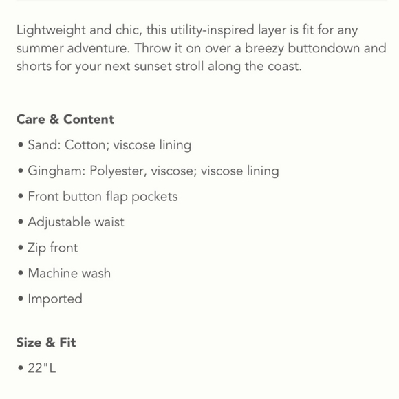 NWT Anthropologie Cinched Utility Jacket Medium Size - Picture 6 of 6